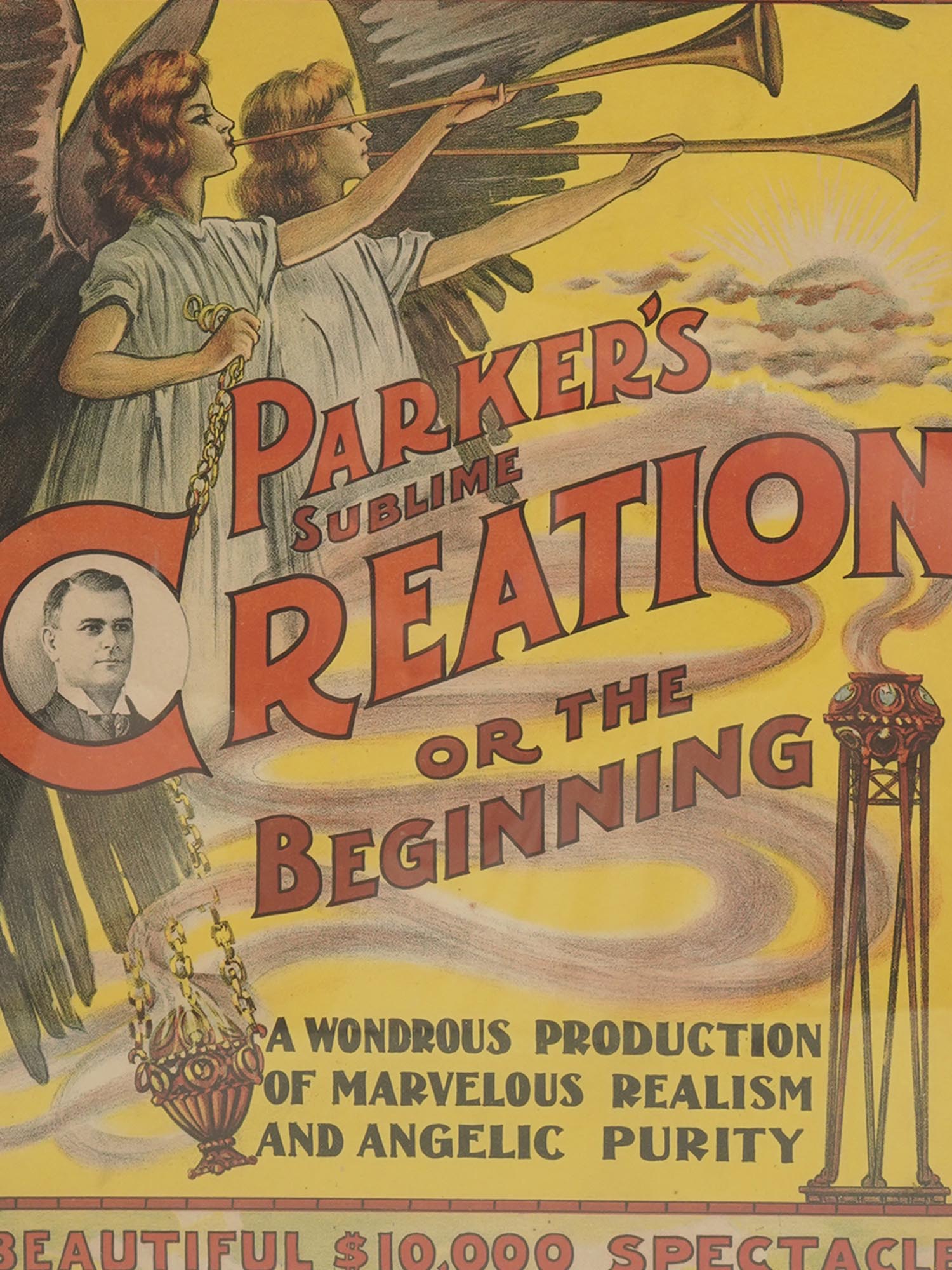 AMERICAN LITHOGRAPH CARNIVAL SHOW CREATION POSTER PIC-1